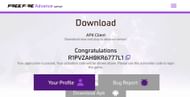 Only the selected gamers will receive the code (Image via Garena)